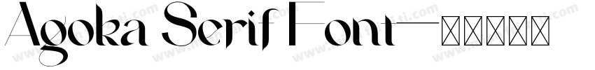 Agoka Serif Font字体转换